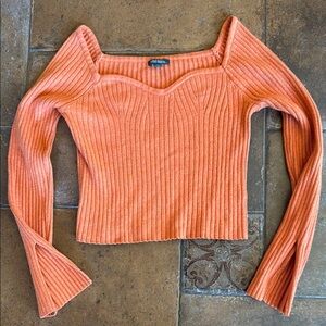 Wild Fable Orange Long Sleeve  Sweater Small S
